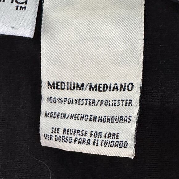 Kathy Ireland Corduroy Shirt Jacket Women's M Oversized Black Button Up Shacket - Picture 8 of 9